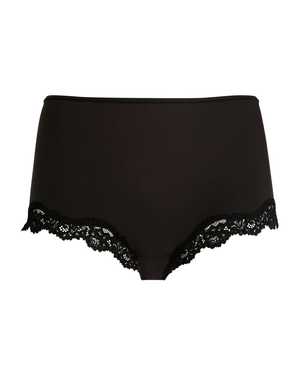 Skims Black Fits Everybody Lace-Trim Boyshort Briefs