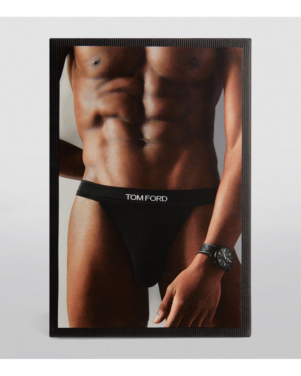 Tom Ford Black Logo Jock Strap for men
