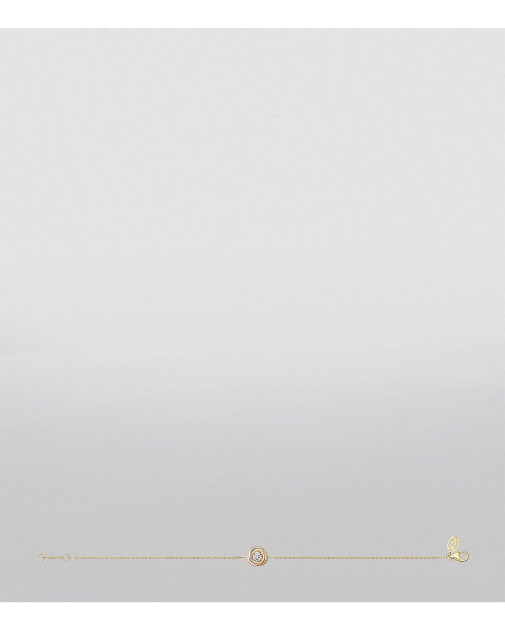 Cartier Metallic Mixed And Diamond Trinity Bracelet