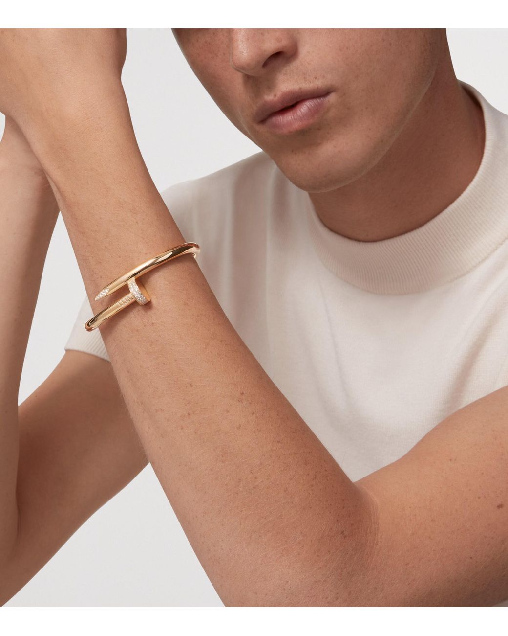 Cartier Metallic And Diamond Juste Un Clou Bracelet