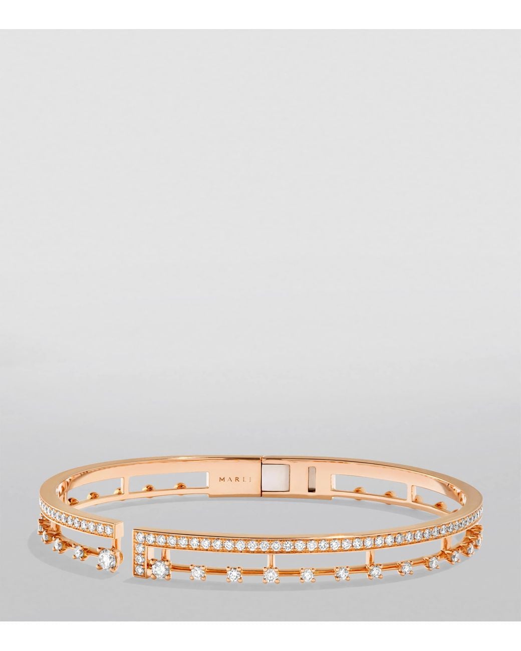 Marli New York Metallic Medium And Diamond Avenues Bangle