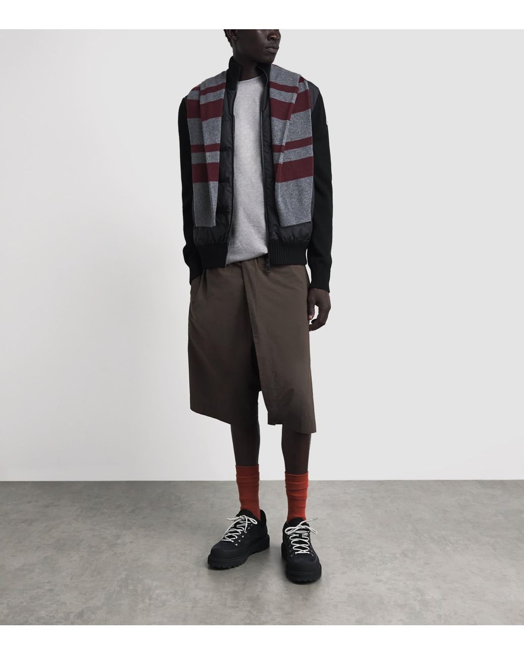 Moncler Black Logo Patch T-Shirts for men