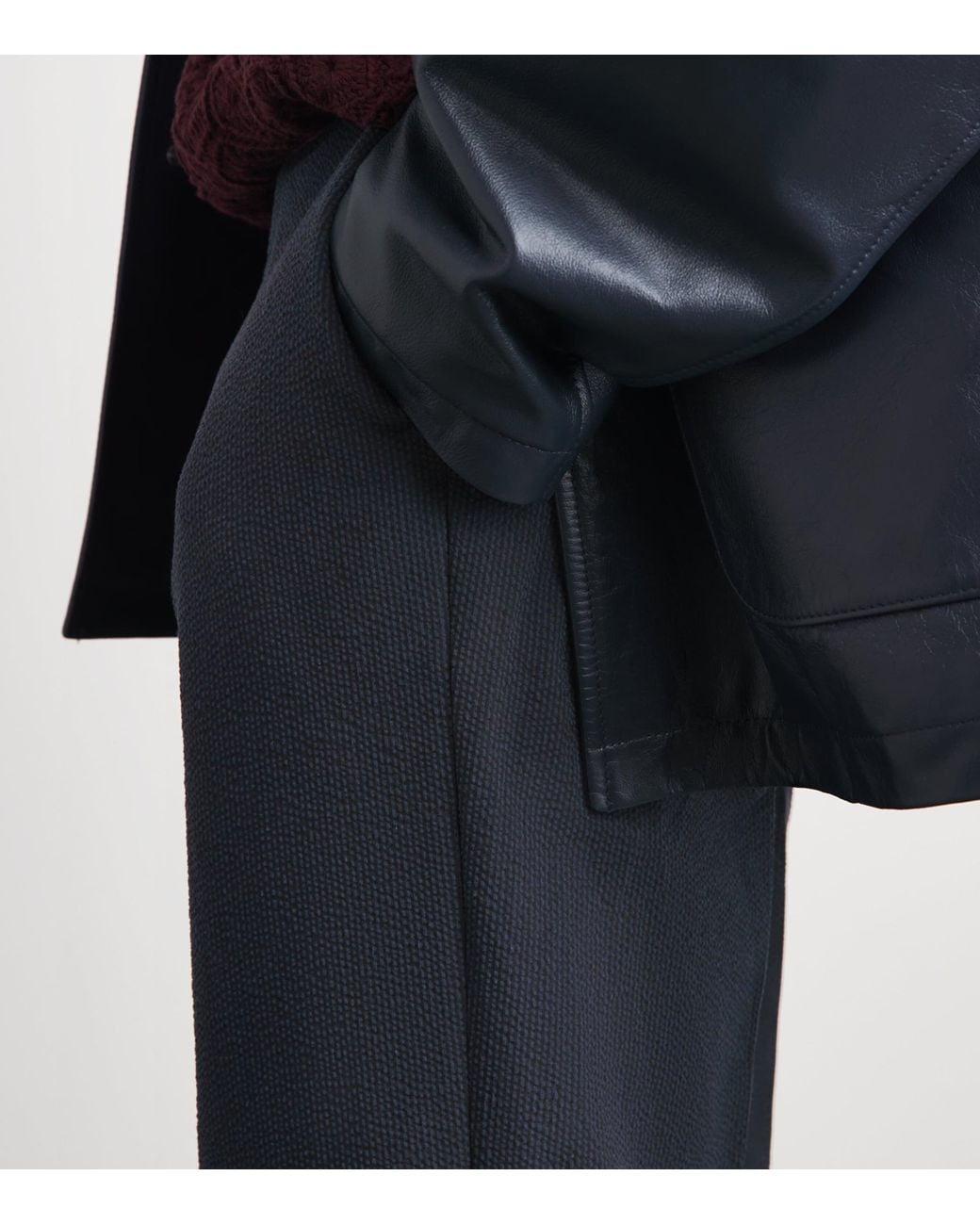 Paul Smith Blue Cotton-Blend Seersucker Trousers for men