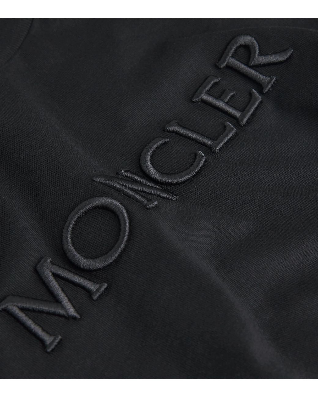 Moncler Black Cotton Logo T-Shirt