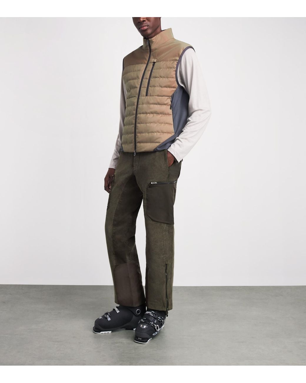 Sease Black Corduroy Trace 2.0 Ski Trousers for men