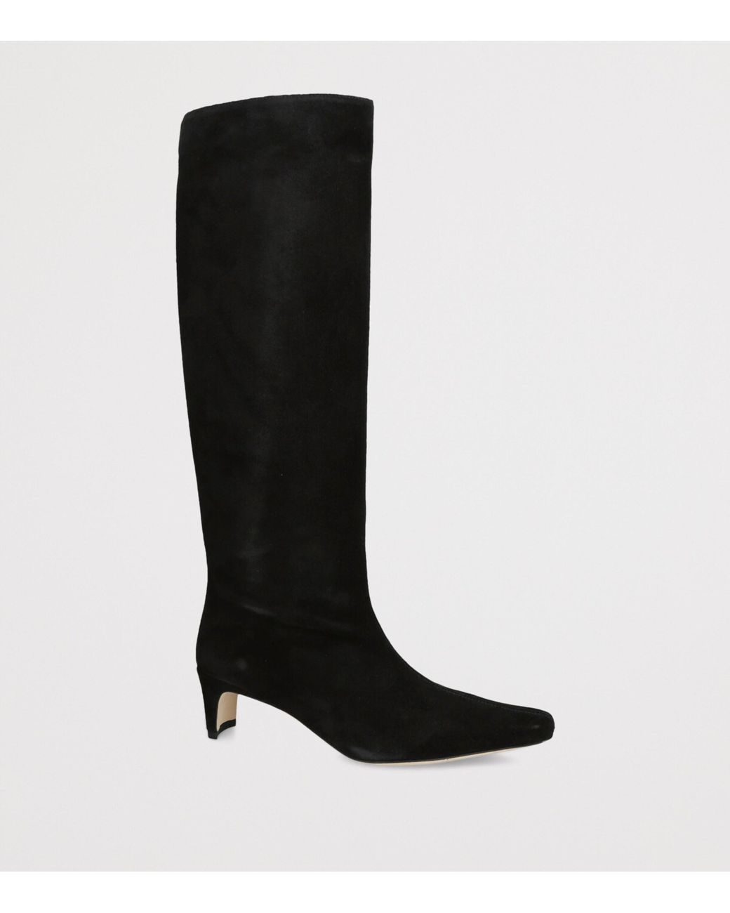 Staud Black Suede Wally Knee-High Boots 55