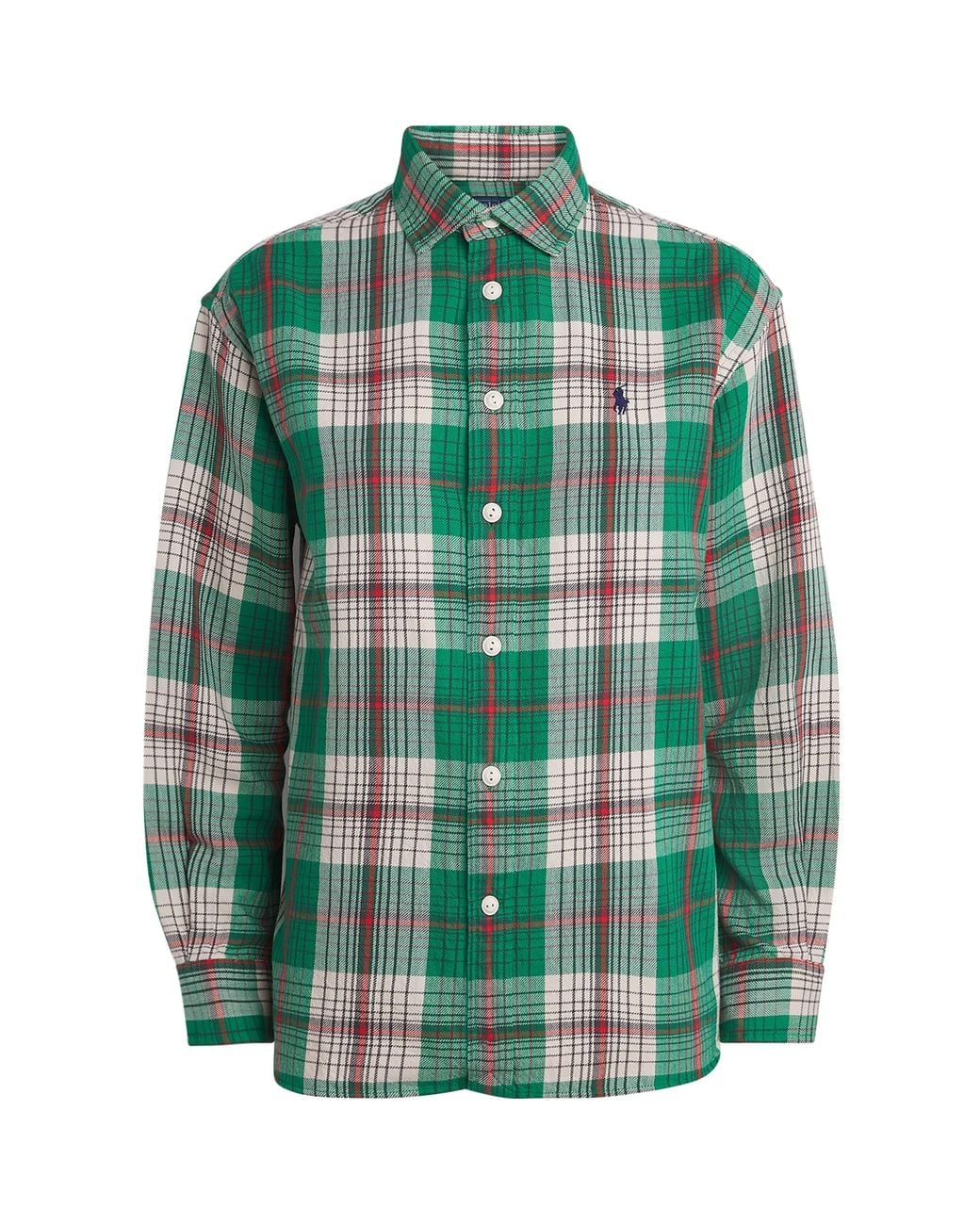 Polo Ralph Lauren Green Cotton Check Shirt