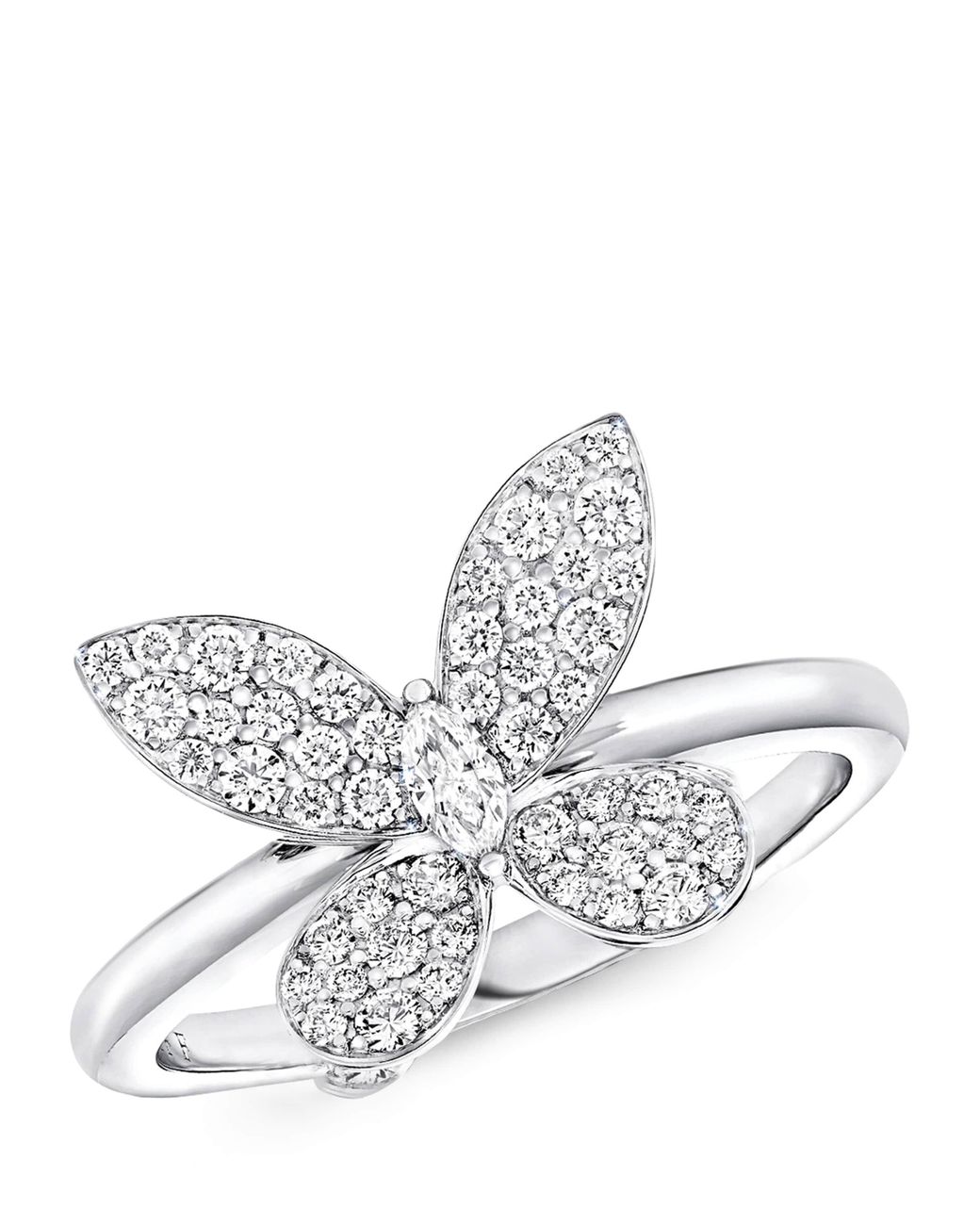 Graff White And Diamond Butterfly Ring