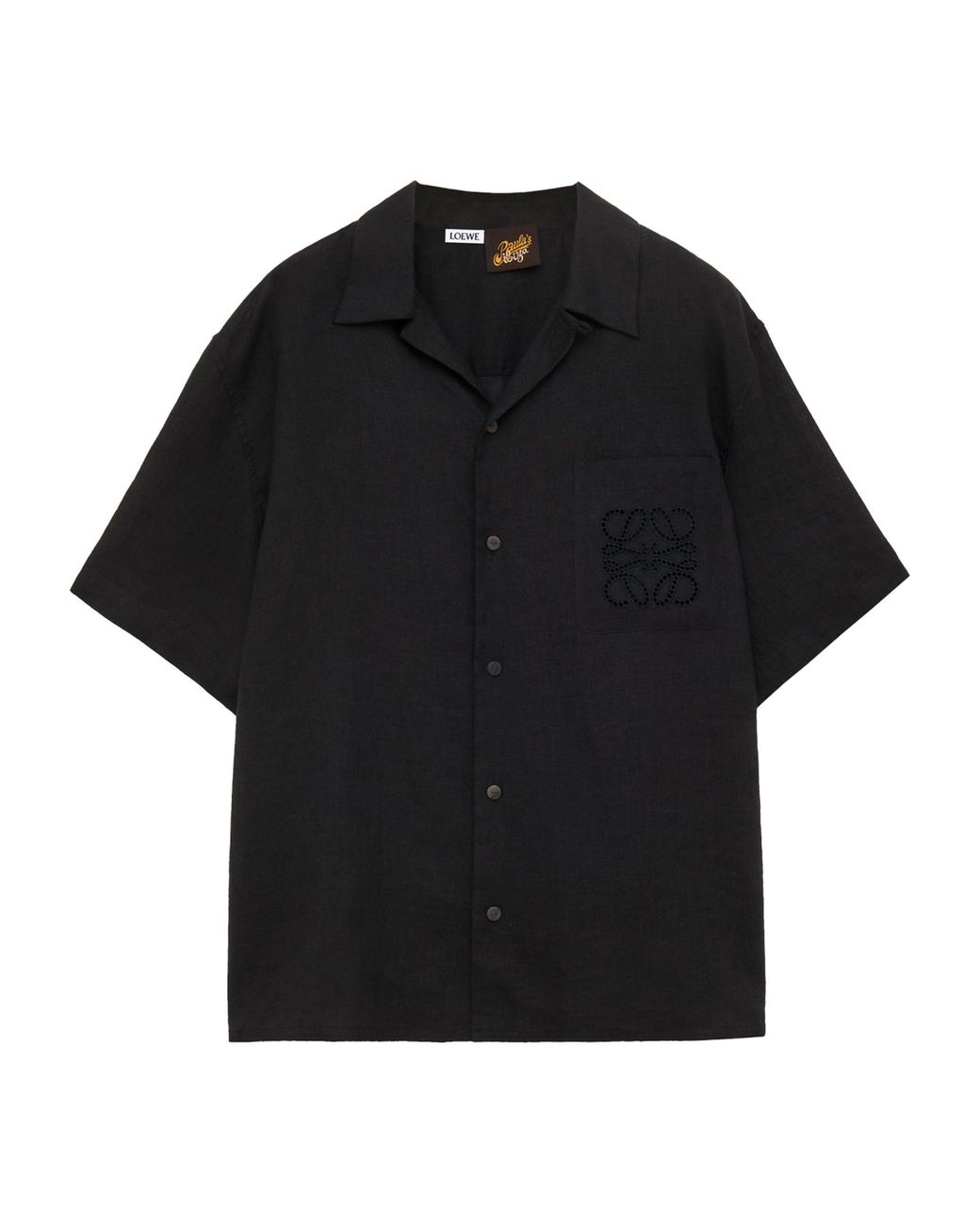 Loewe Paula's Ibiza ブラックポロシャツ Loewe Paula´s Ibiza ブラックポロシャツ メンズ