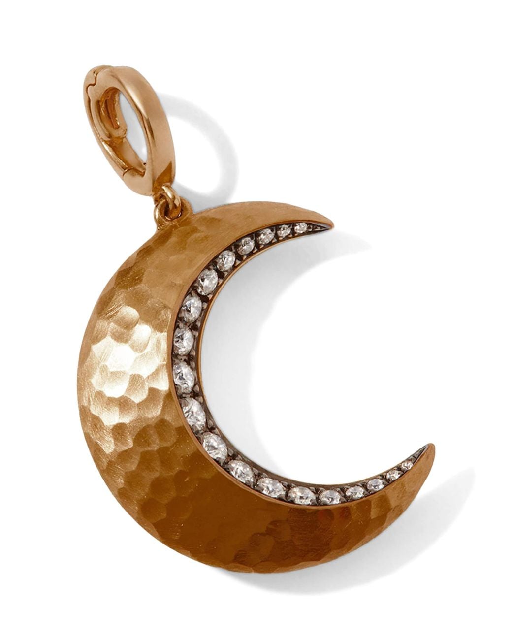 Annoushka Metallic Diamond And Ebony Touch Wood Crescent Moon Charm