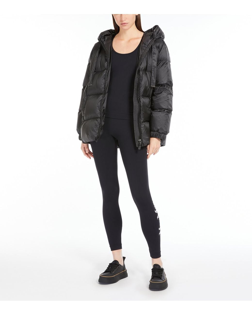 Max Mara Black Quilted Seia Puffer Jacket