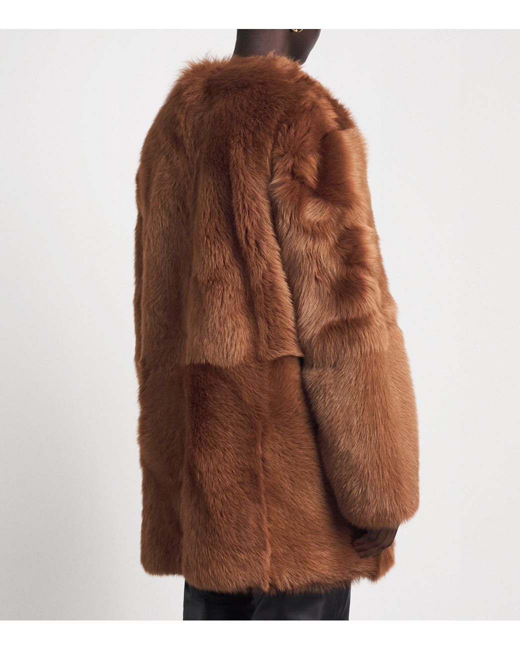 Totême Brown Shearling Short Coat