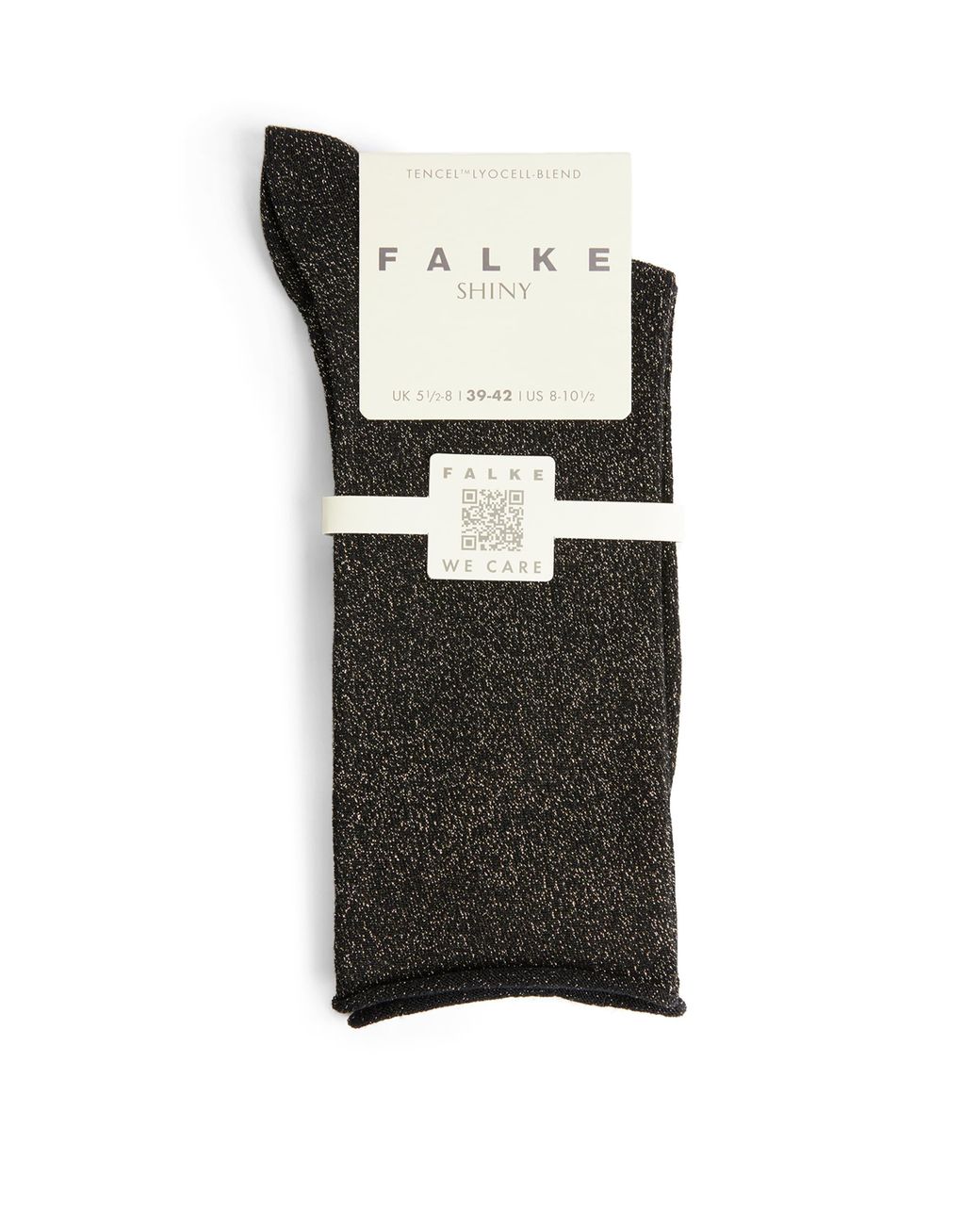 Falke Black Shiny Socks