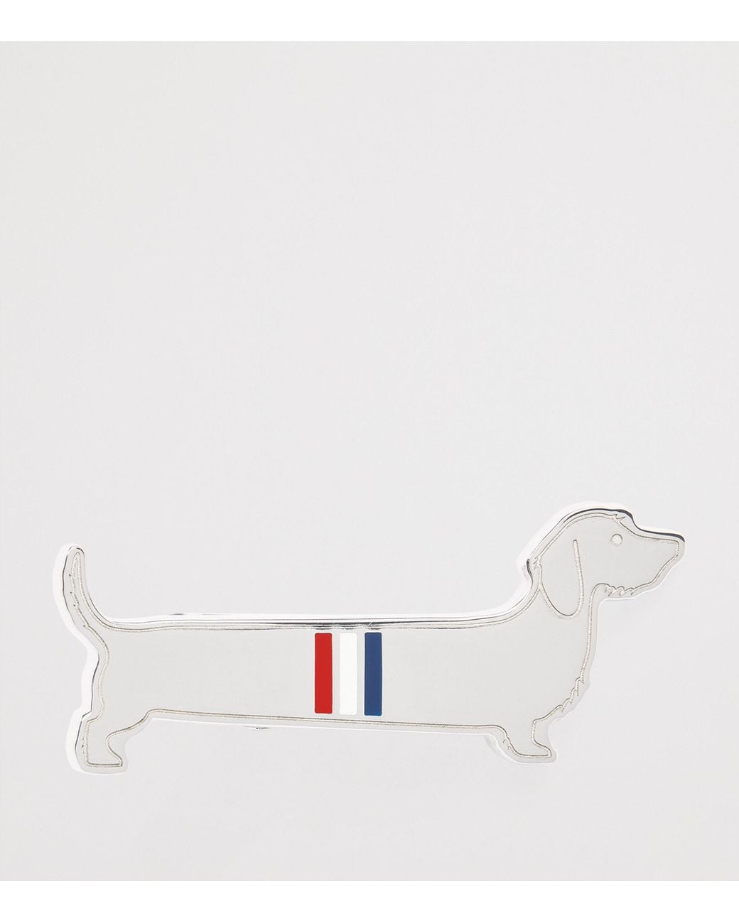 Thom Browne Black Sterling Limousine Tie Bar for men