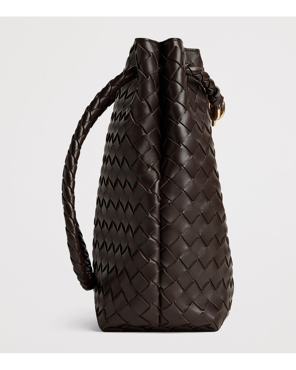 Bottega Veneta Black Small Leather Andiamo Bucket Bag