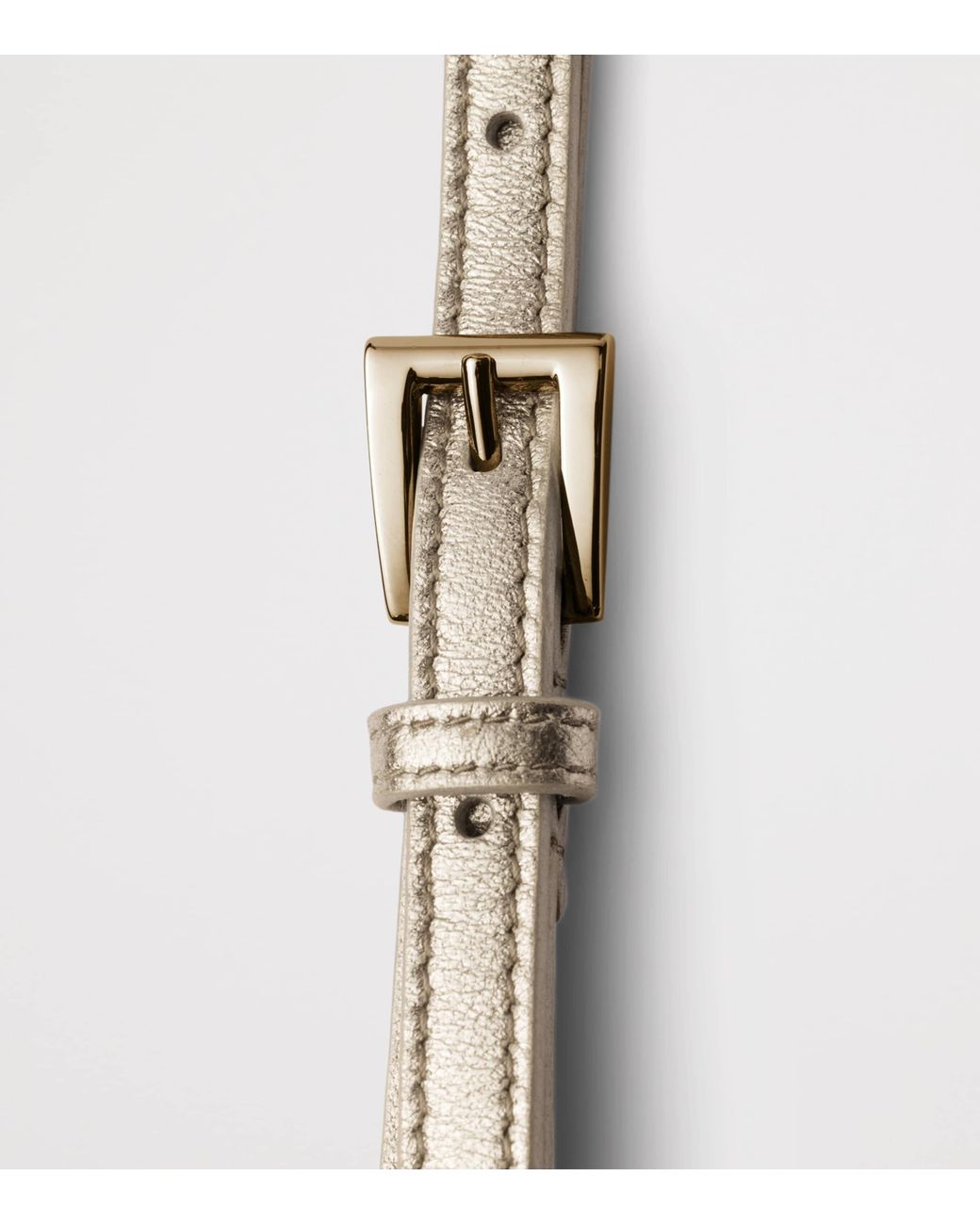 Prada Gray Nappa Leather Belt
