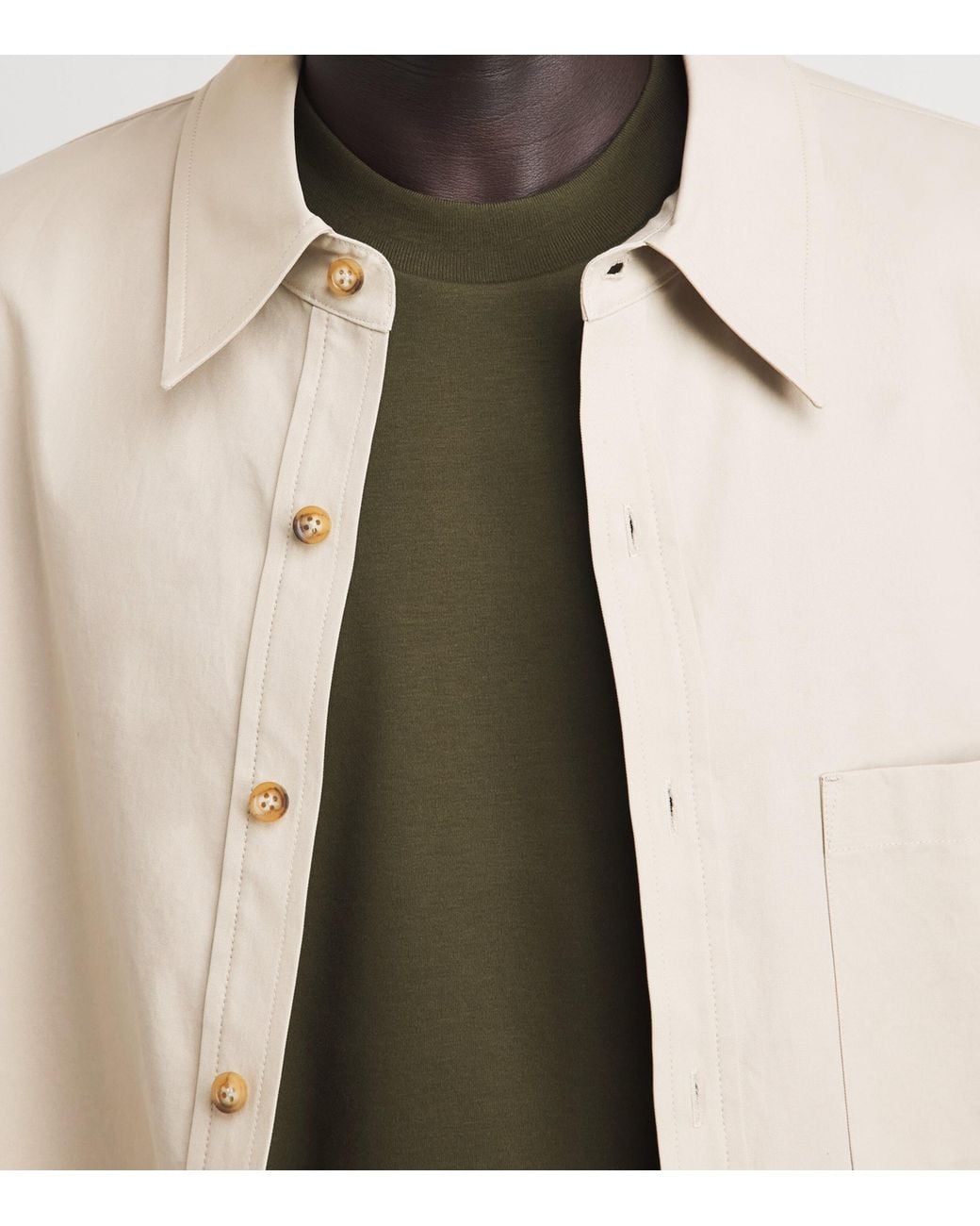 Sunspel Green Supima Cotton Heavyweight T-Shirt