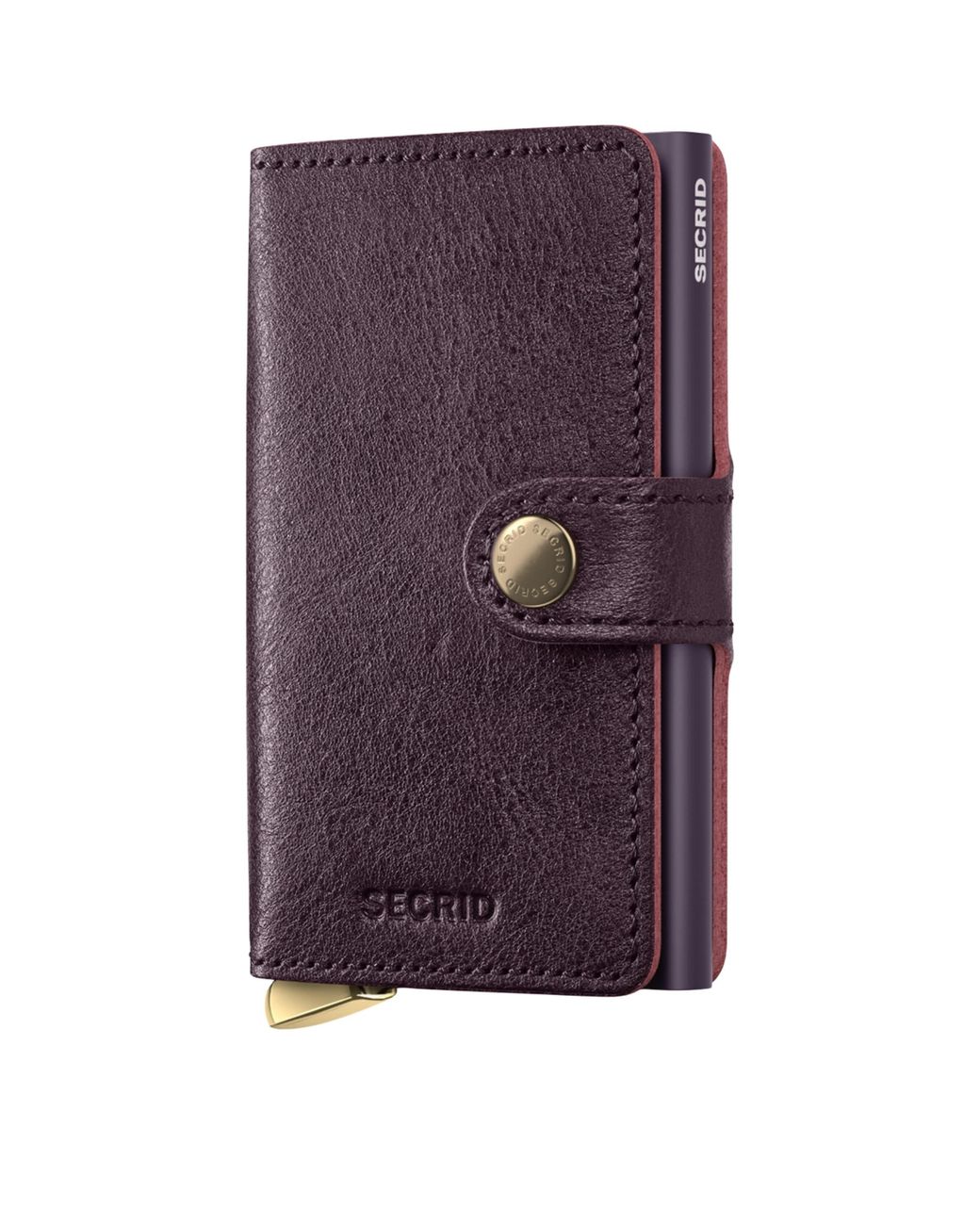 Secrid Purple Basco Leather Miniwallet for men