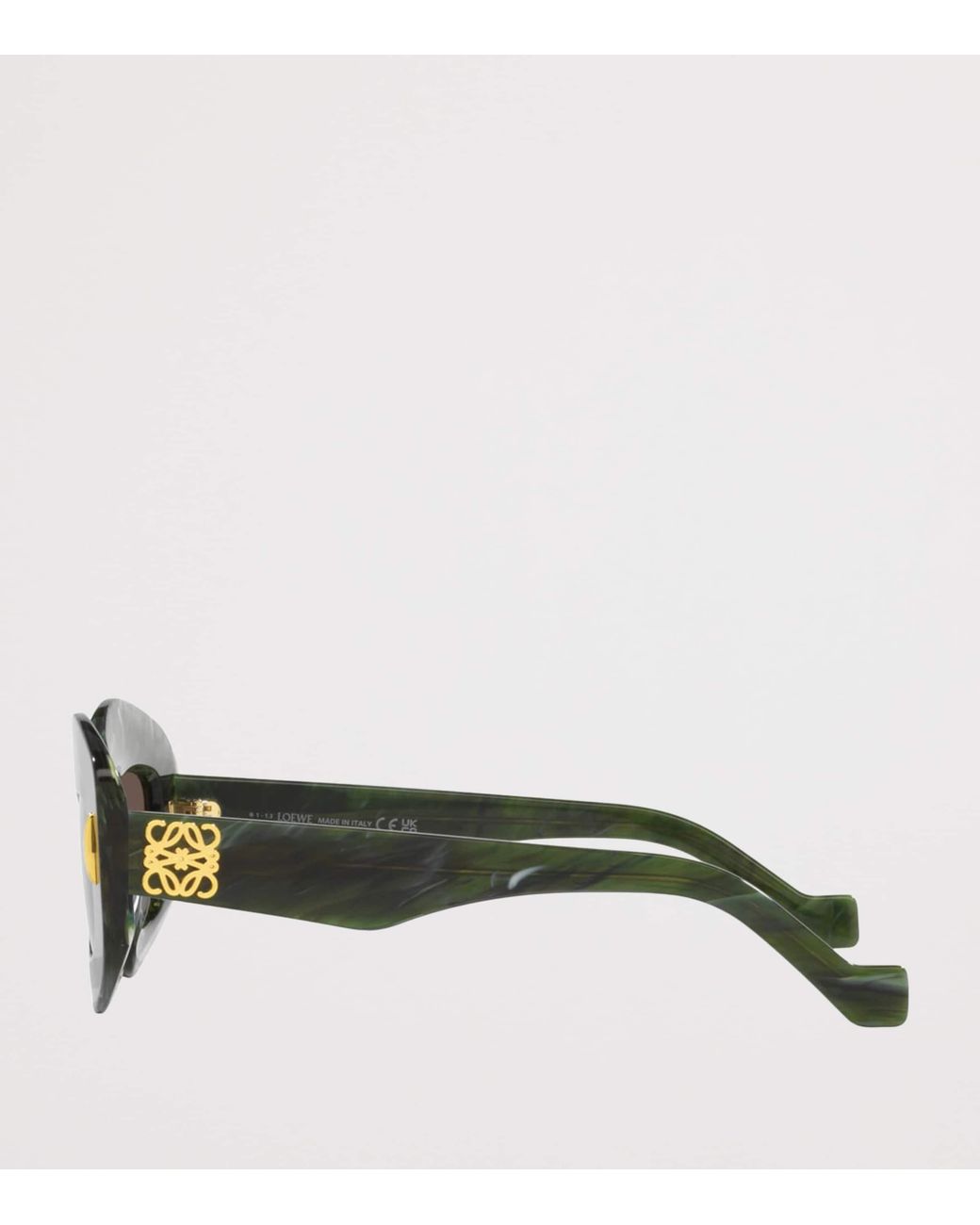 Loewe Green Chunky Anagram Sunglasses