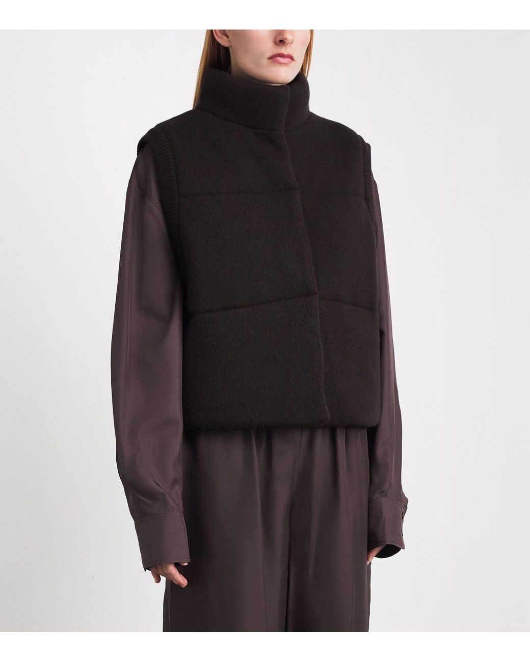 LeKasha Black Organic Cashmere Montana Gilet