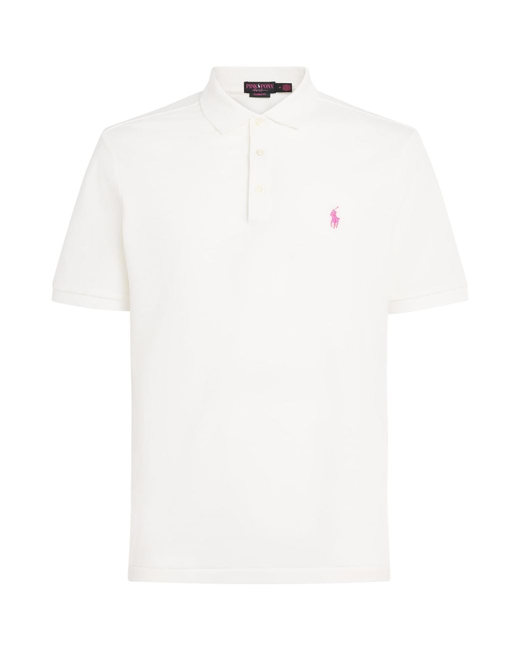 Polo Ralph Lauren White Stretch-Cotton Pony Polo Shirt for men