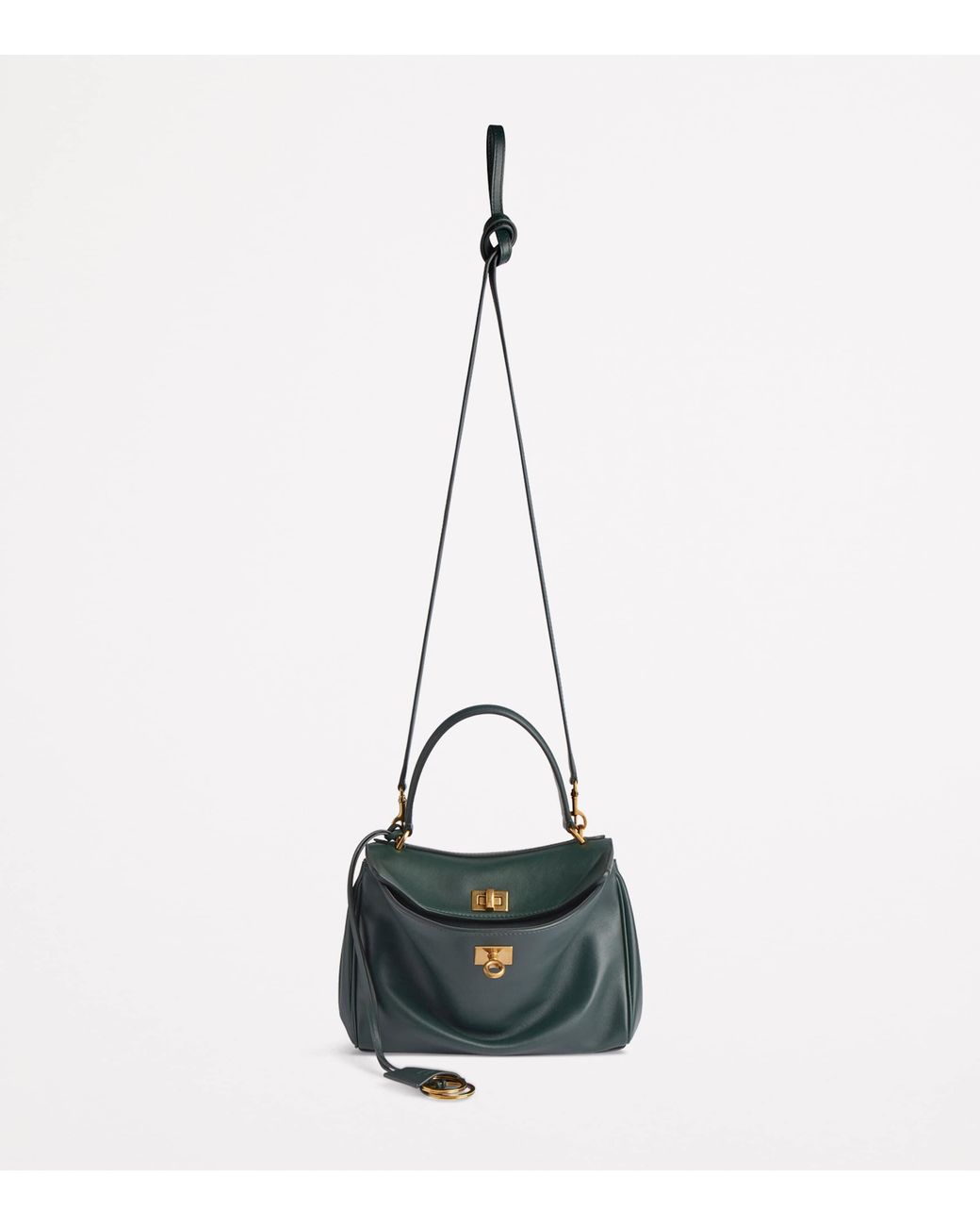 Balenciaga Green Mini Leather Rodeo Top-Handle Bag