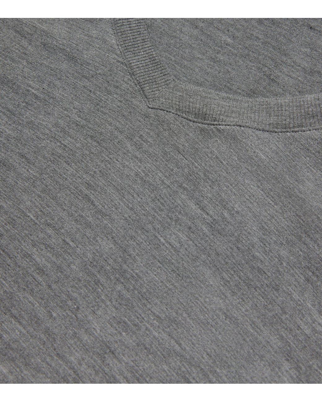 Hanro Gray Casuals V-Neck T-Shirt for men