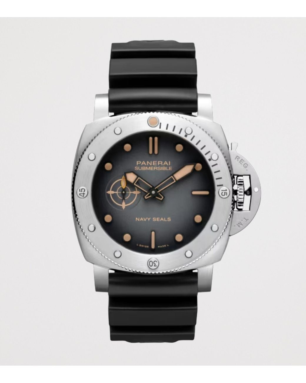 Panerai Metallic Stainless Steel Submersible Seals Watch for men