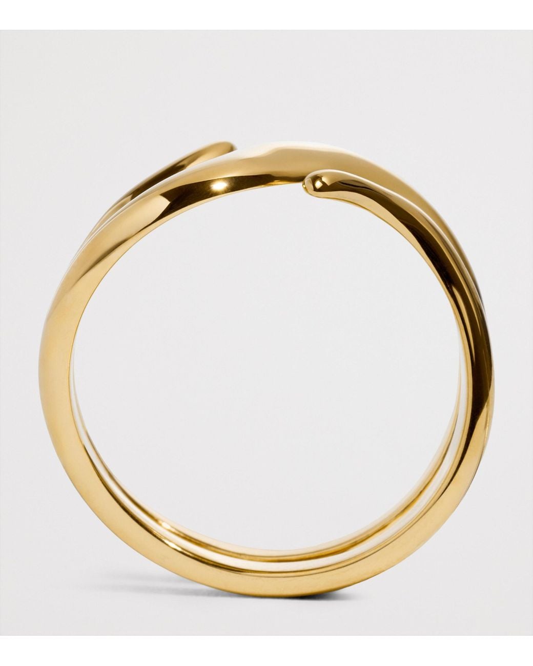 Monica Vinader Metallic Vermeil Swirl Wrap Ring