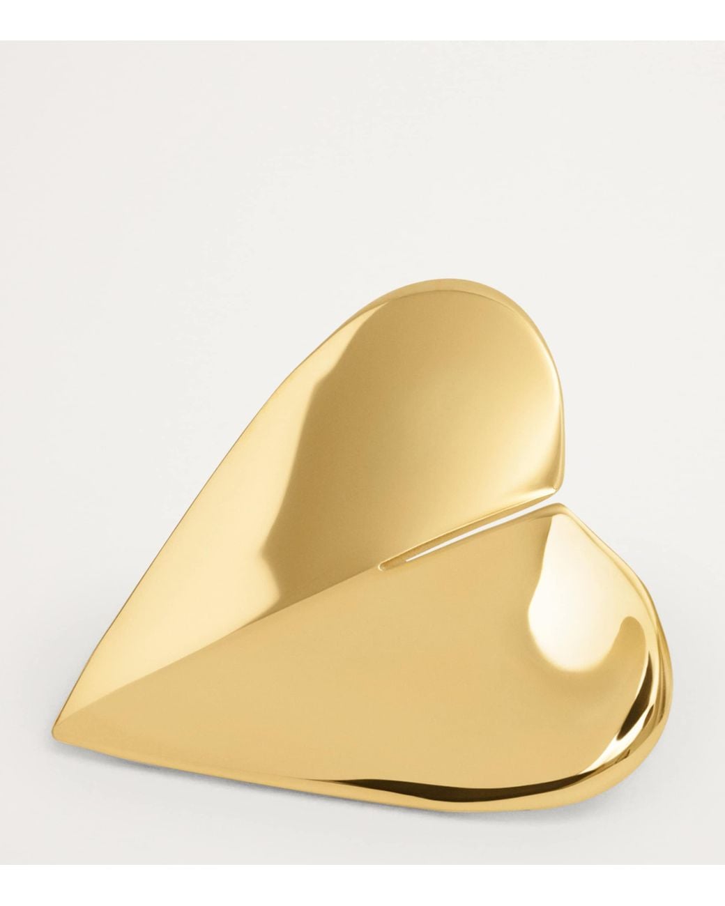 Alaïa Natural Brass Mini Le Coeur Earrings