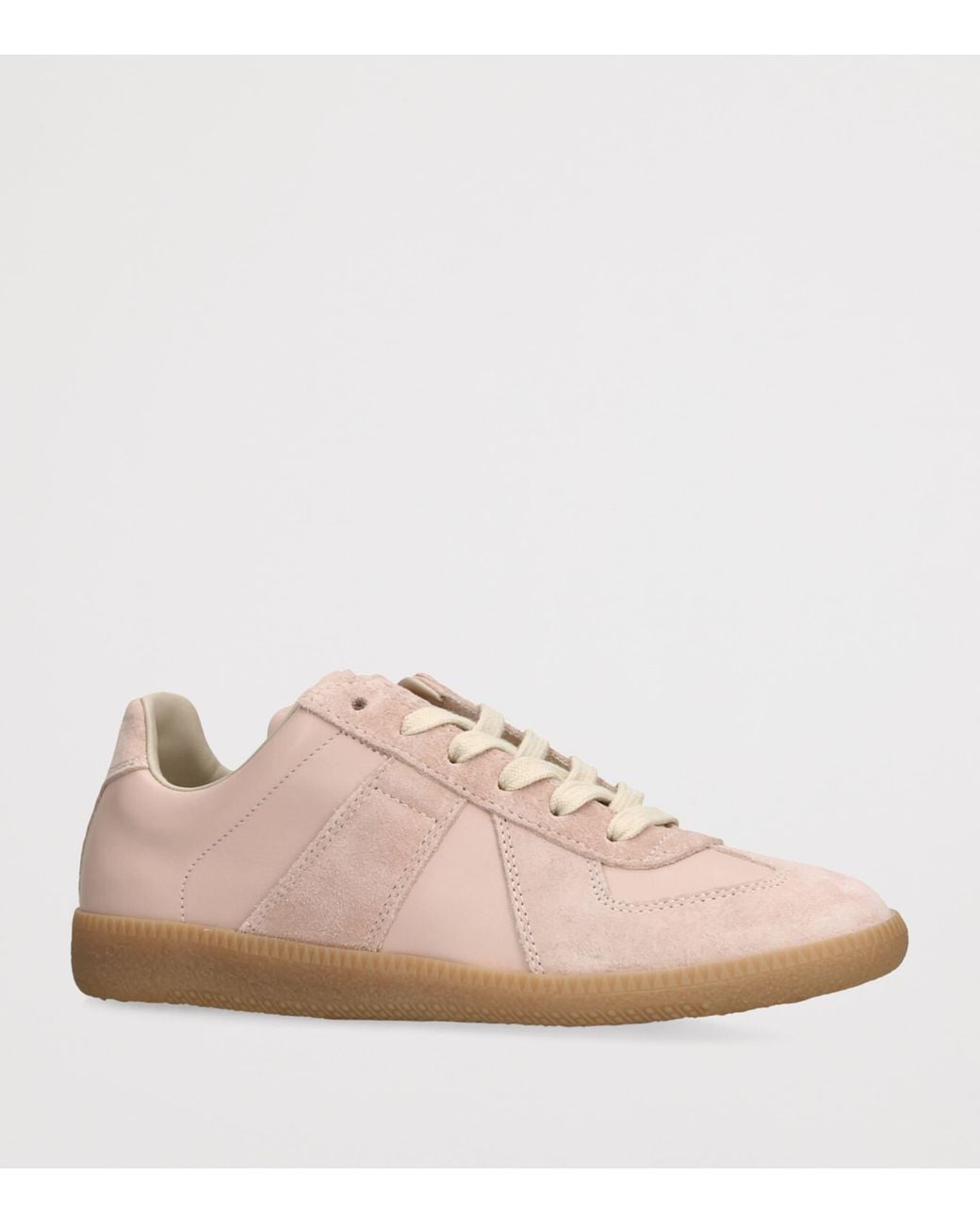 Maison Margiela Pink Leather-Suede Replica Sneakers
