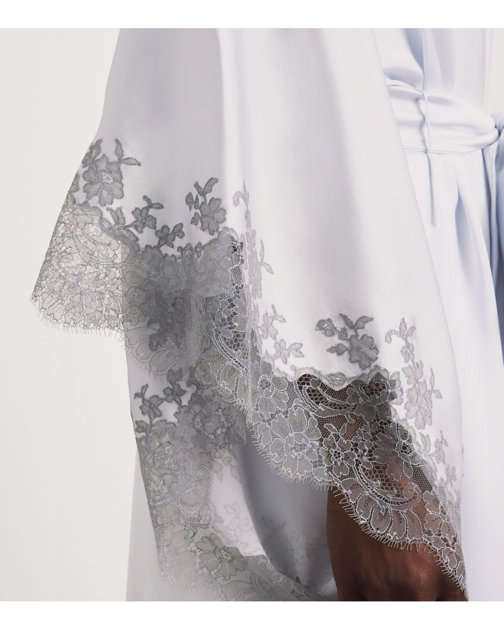 Carine Gilson White Long Silk Cérès Robe