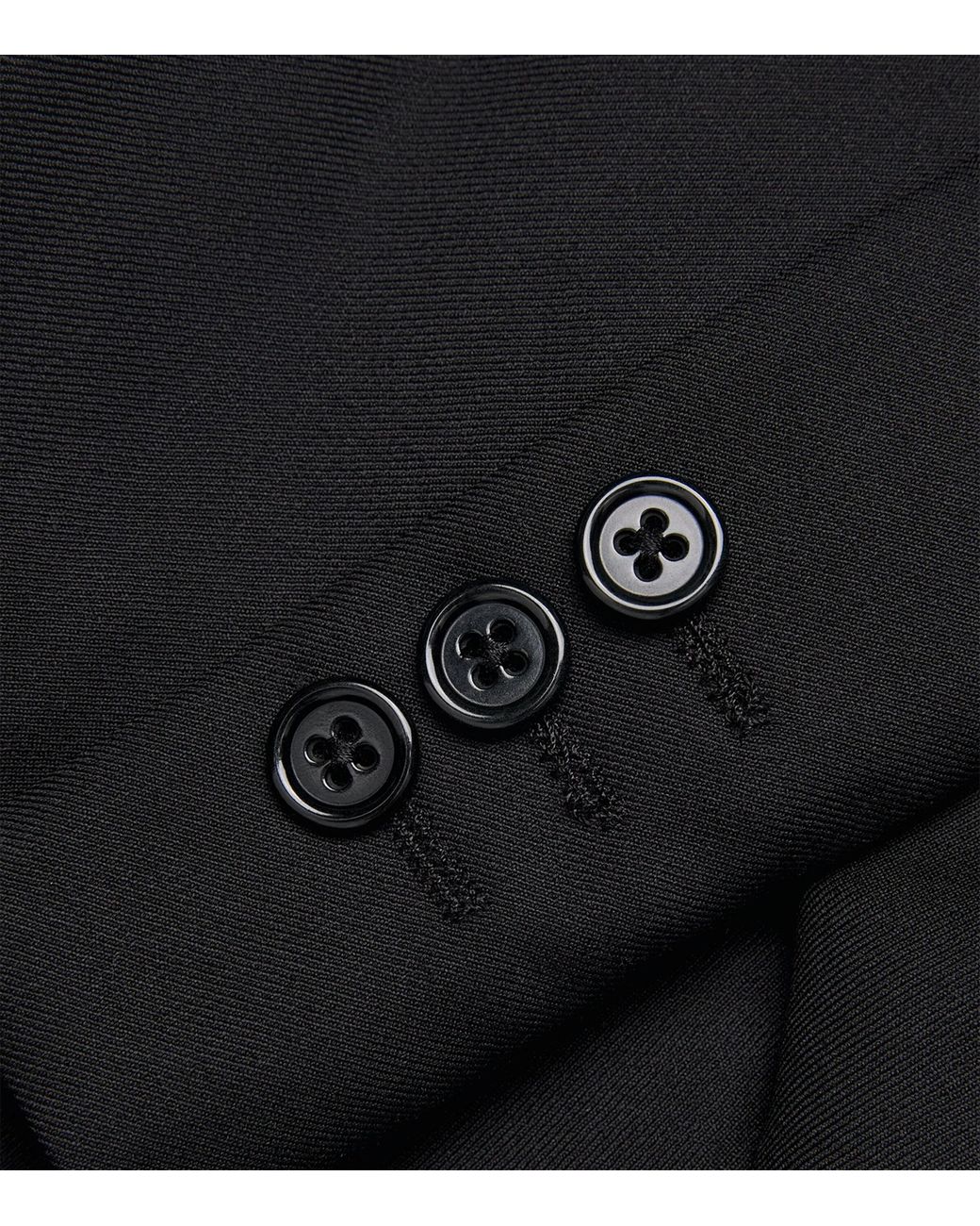 Emporio Armani Black Wool Single-Breasted Blazer for men