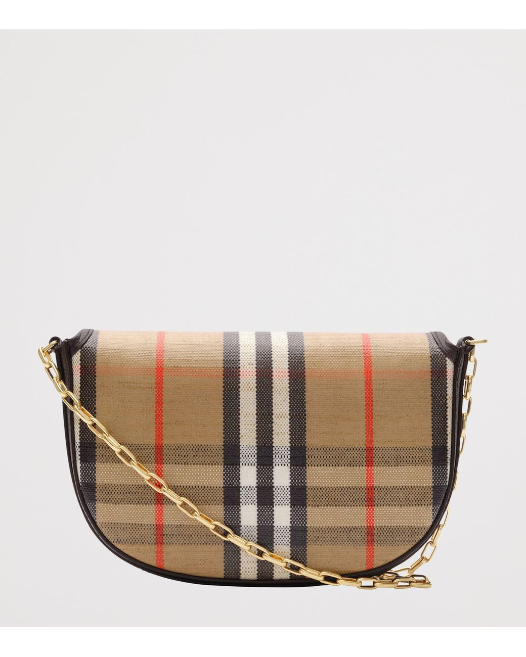 Burberry Brown Mini Highlands Chain Cross-Body Bag
