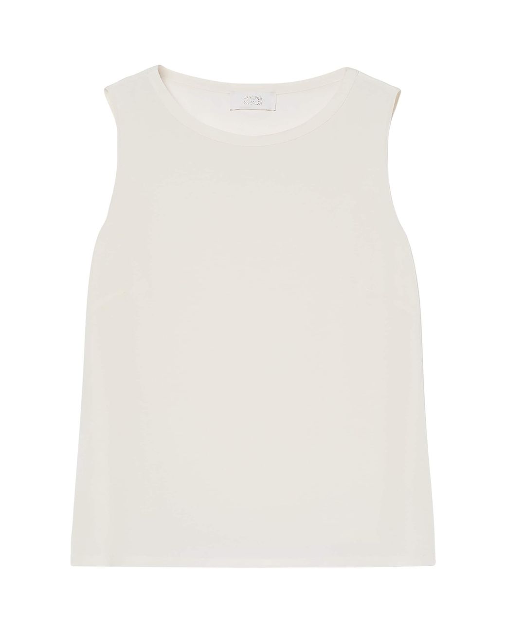 Marina Rinaldi White Silk Top