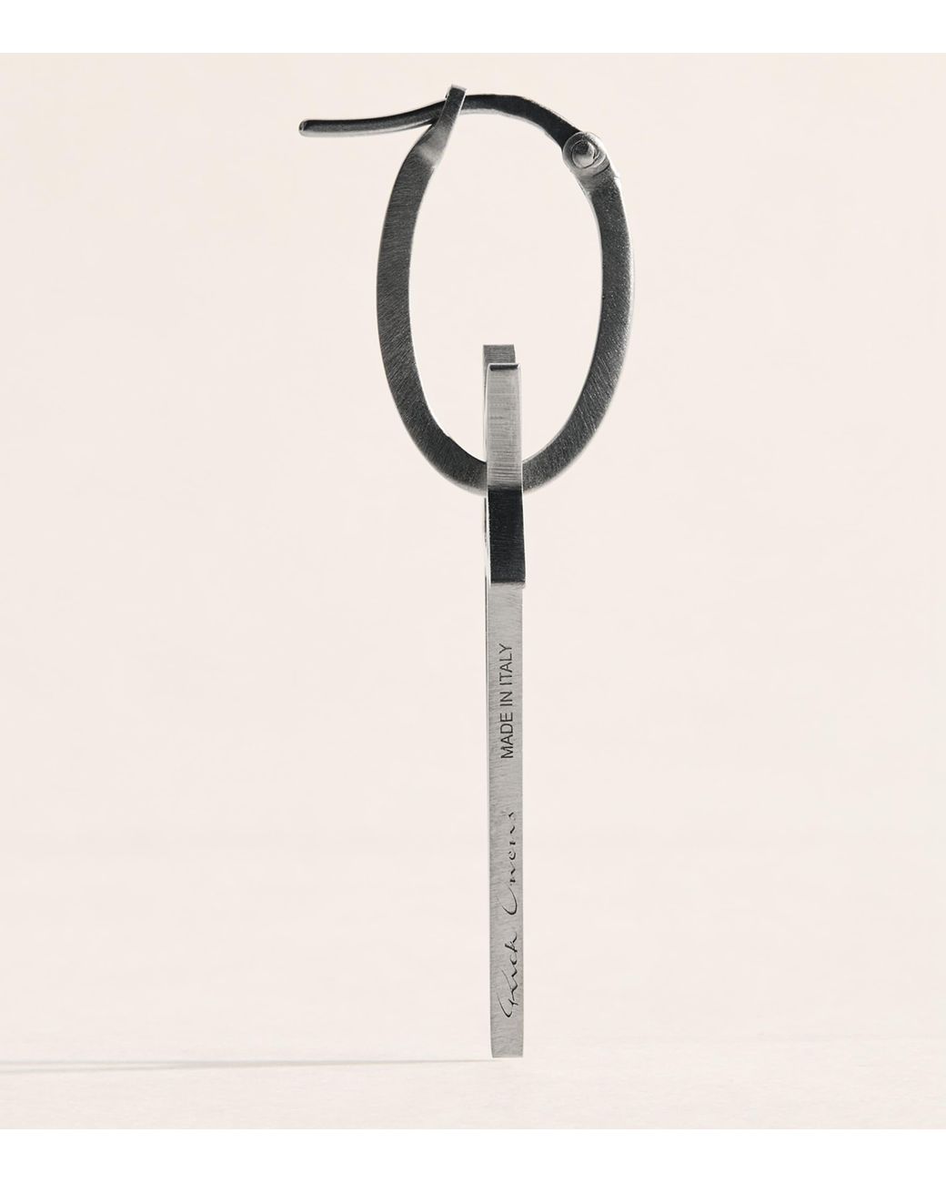 Rick Owens Natural Pentagram Single Earring for men