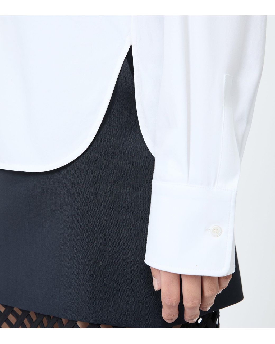 Max Mara White Stretch-Cotton Shirt