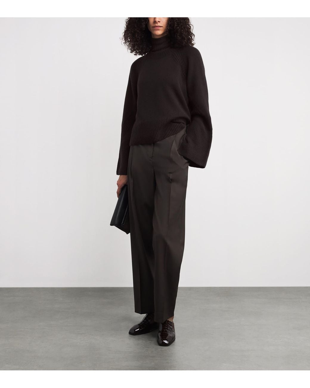 Joseph Black Cashmere Maple Sweater