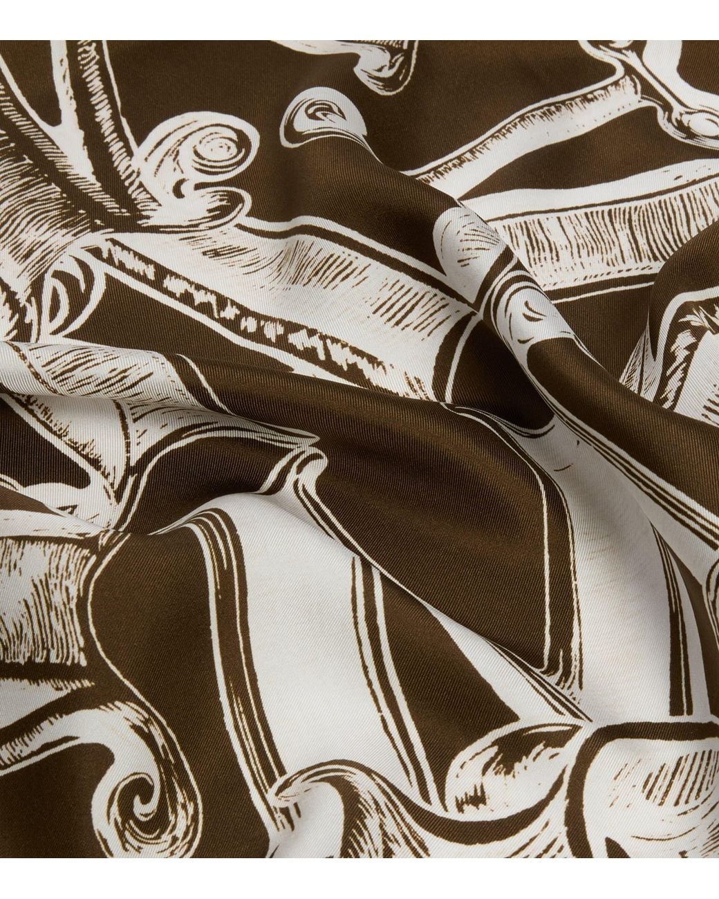 Max Mara Metallic Silk Logo Scarf