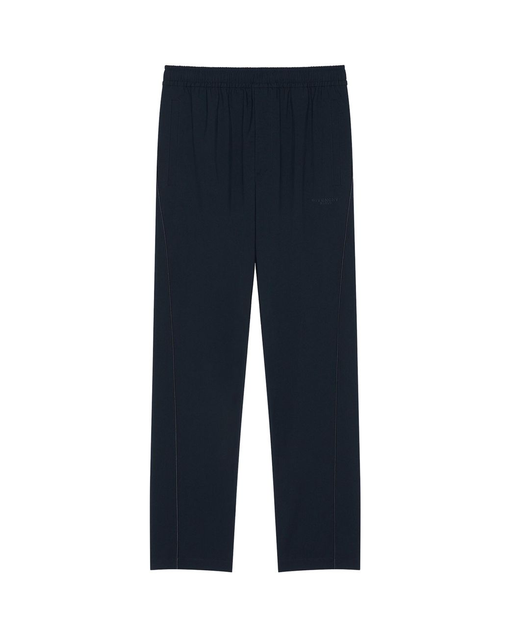 Givenchy Blue Elasticated Couture Seam Trousers for men