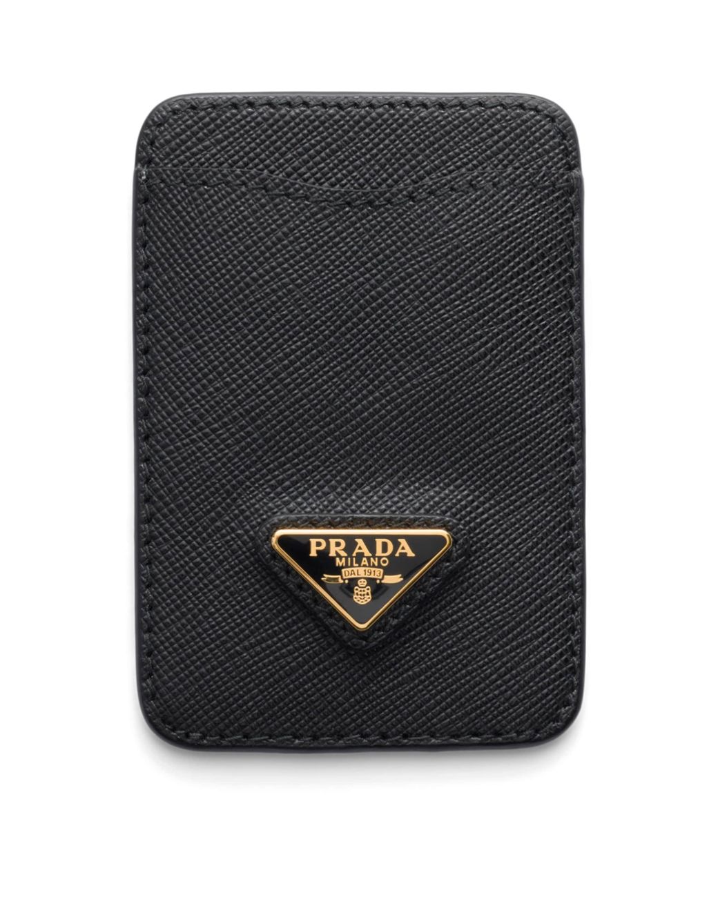 Prada Black Saffiano Leather Card Holder