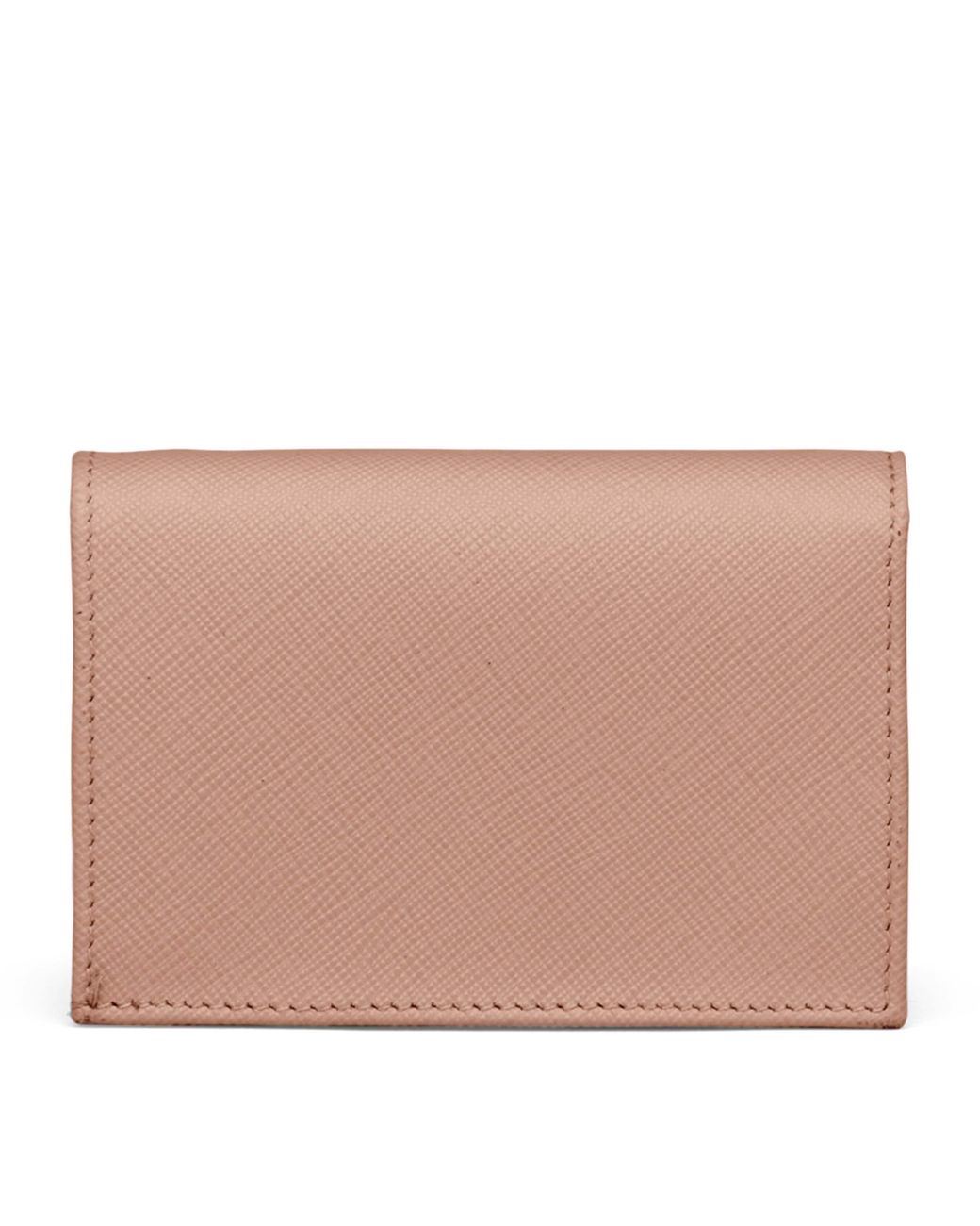 Prada Natural Small Saffiano Leather Bifold Wallet