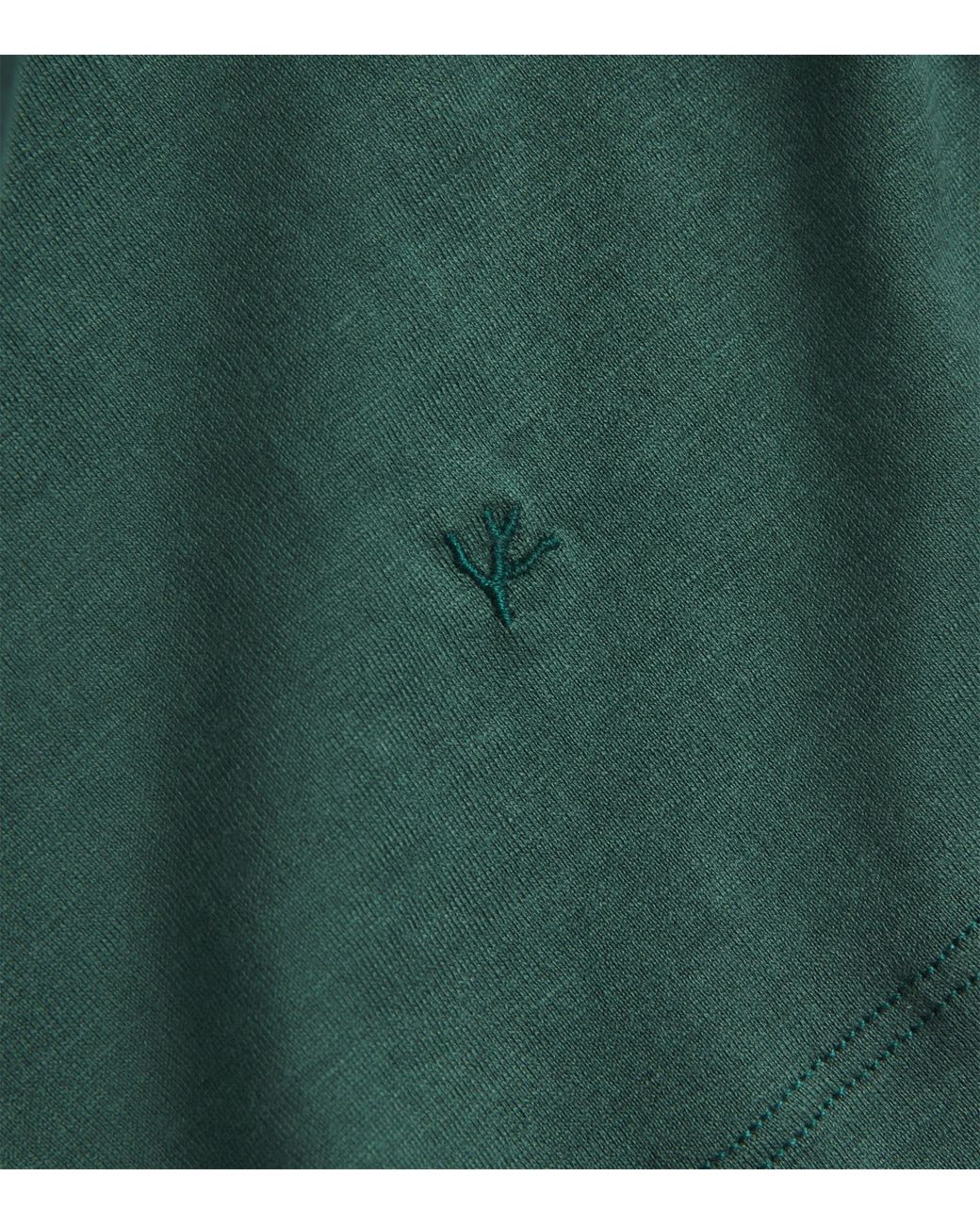Isaia Green Silk-Cotton T-Shirt for men