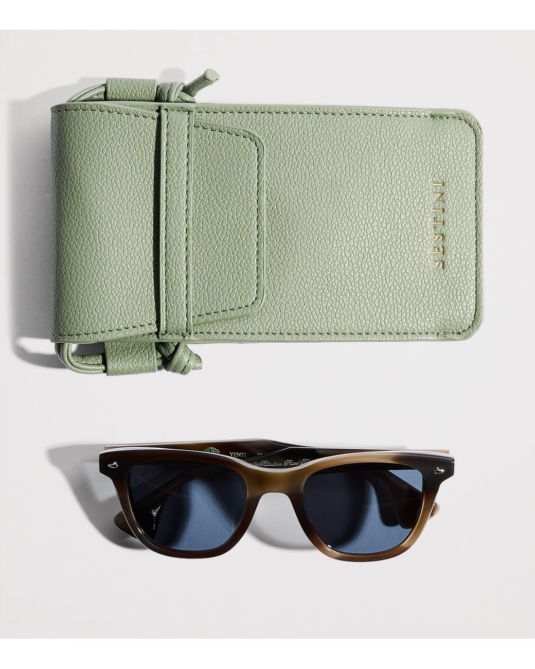 Sestini Eyewear Blue Acetate Venti Sunglasses for men