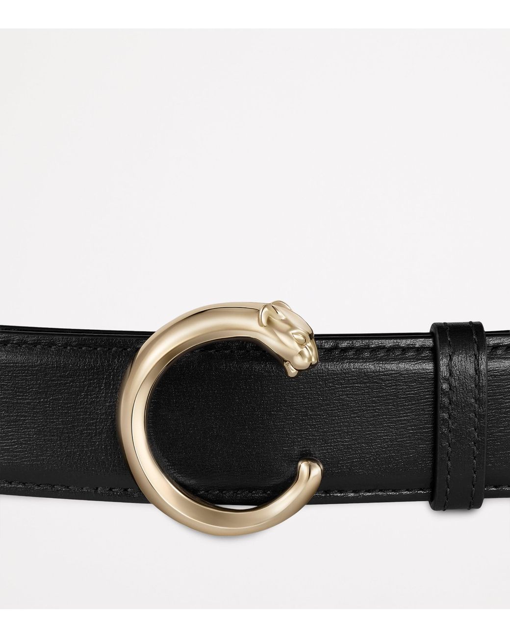 Cartier Brown Leather Panthère De Belt