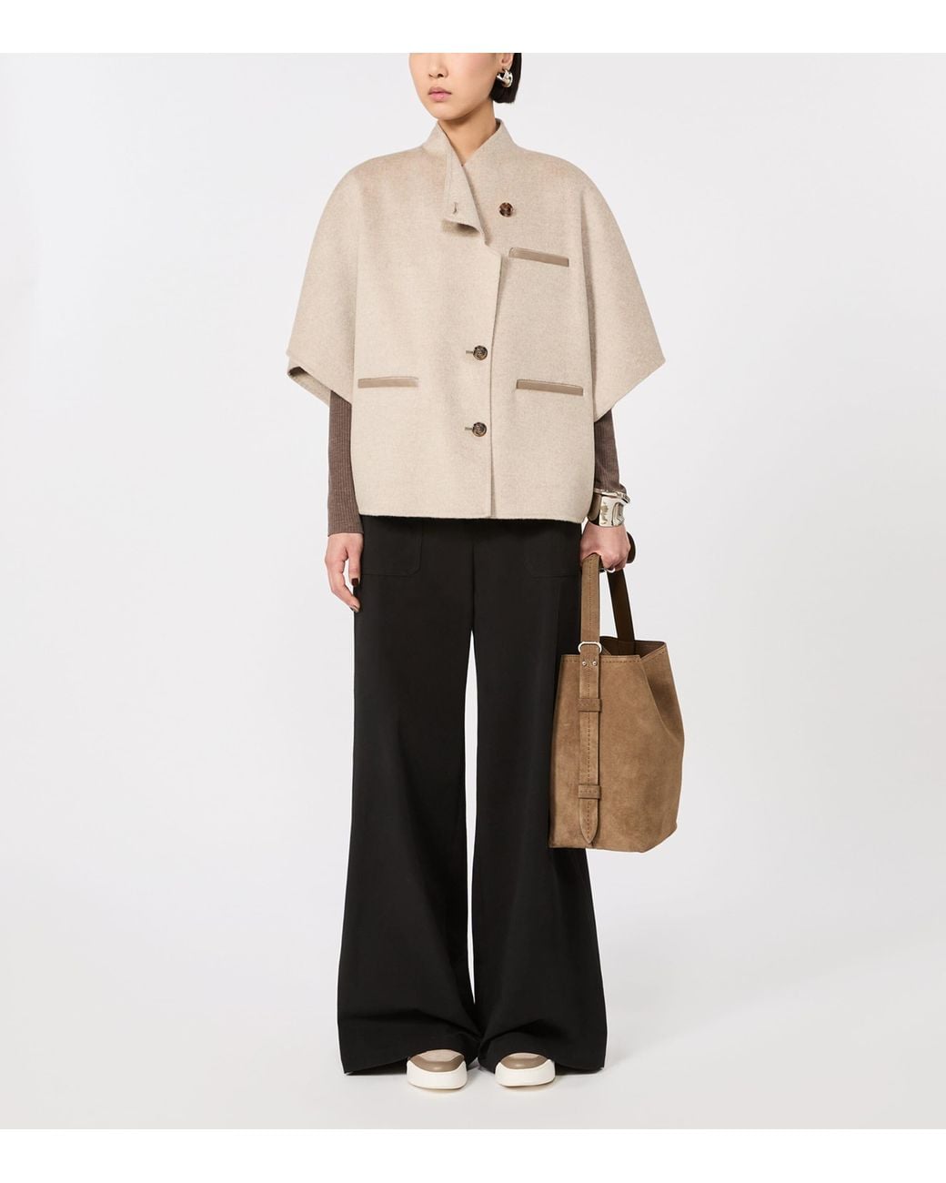 Max Mara Natural Cashmere Cape
