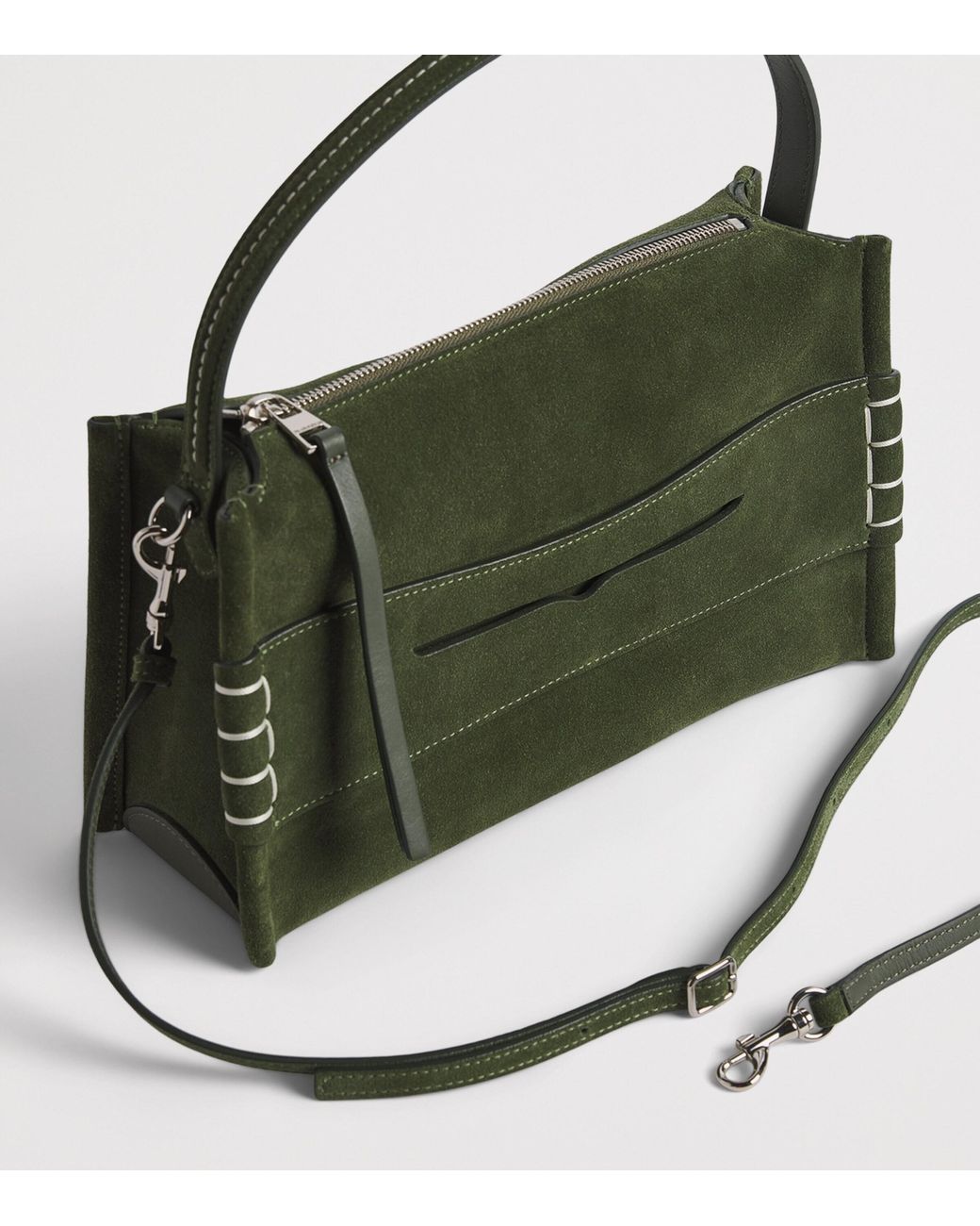 J.W. Anderson Green Leather Loafer Cross-Body Bag for men
