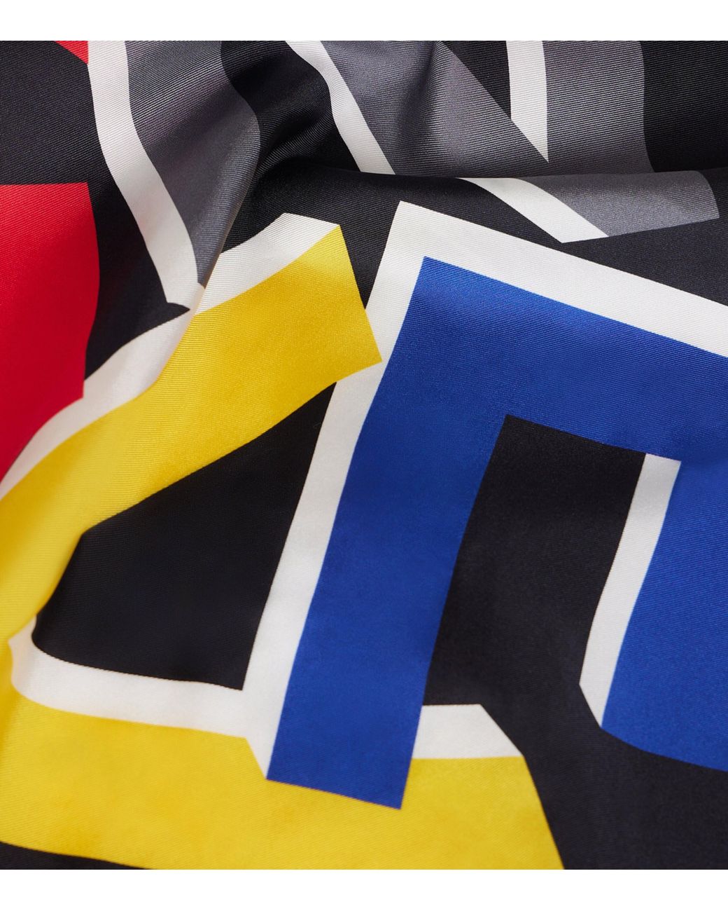 Givenchy Blue Silk Logo Print Scarf