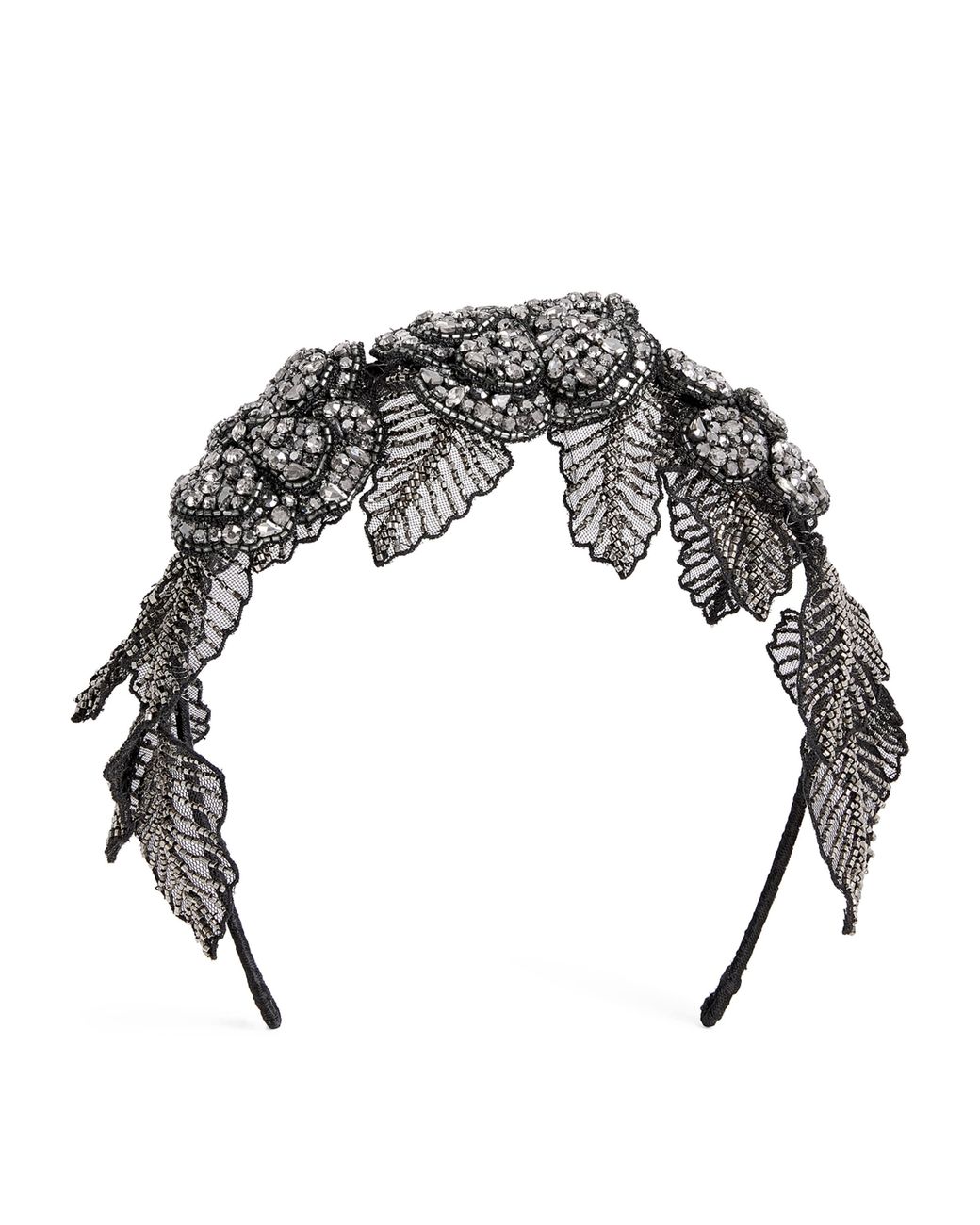 Jennifer Behr Crystal Casablanca Headband in Grey | Lyst UK display picture 2