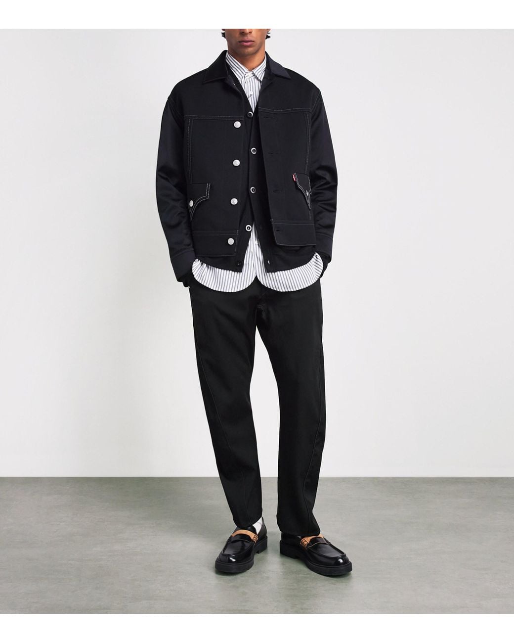Junya Watanabe Black Wool Trousers for men